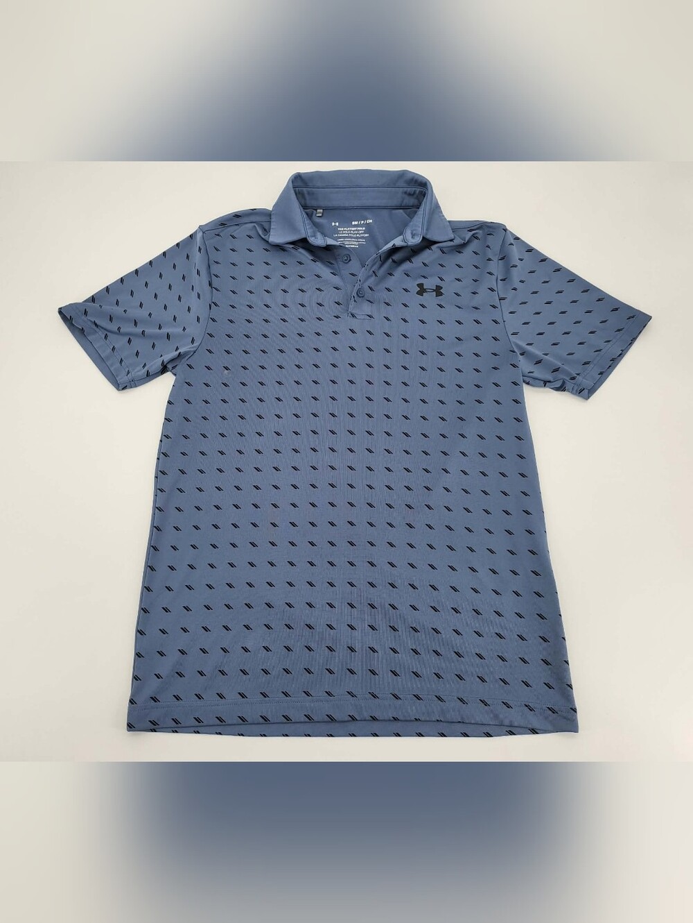 Under Armour Men’s Blue Patterned Polo Shirt